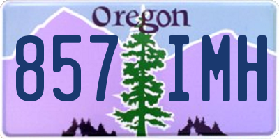 OR license plate 857IMH