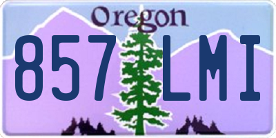OR license plate 857LMI