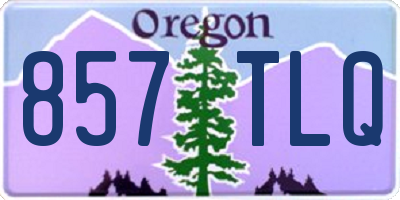 OR license plate 857TLQ