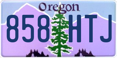 OR license plate 858HTJ