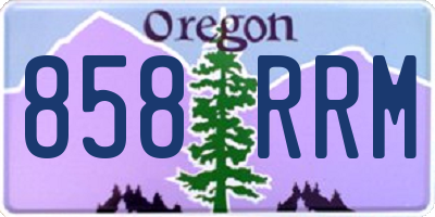 OR license plate 858RRM
