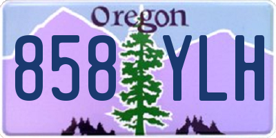 OR license plate 858YLH