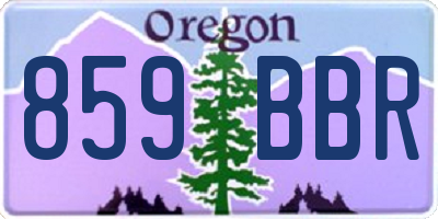 OR license plate 859BBR