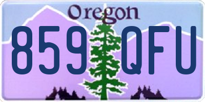OR license plate 859QFU