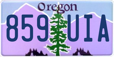 OR license plate 859UIA