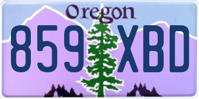 OR license plate 859XBD
