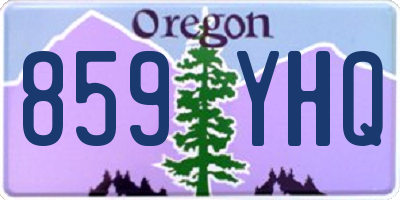 OR license plate 859YHQ