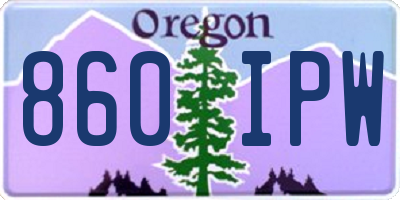 OR license plate 860IPW