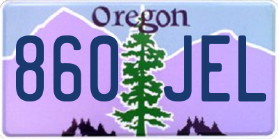 OR license plate 860JEL