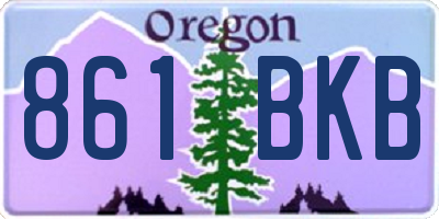 OR license plate 861BKB