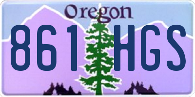 OR license plate 861HGS