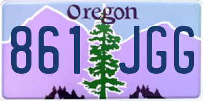 OR license plate 861JGG