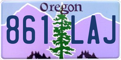 OR license plate 861LAJ