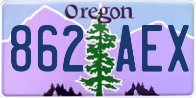 OR license plate 862AEX