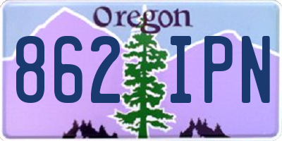 OR license plate 862IPN
