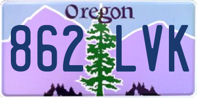 OR license plate 862LVK