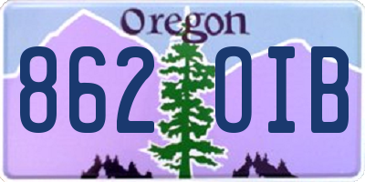 OR license plate 862OIB