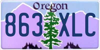 OR license plate 863XLC