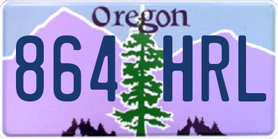 OR license plate 864HRL