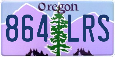 OR license plate 864LRS