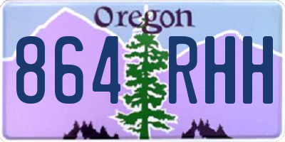OR license plate 864RHH