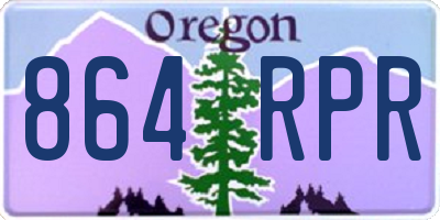 OR license plate 864RPR