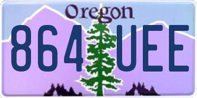 OR license plate 864UEE
