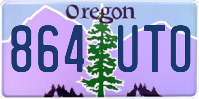 OR license plate 864UTO