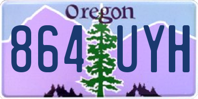 OR license plate 864UYH