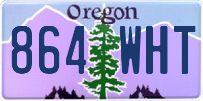 OR license plate 864WHT