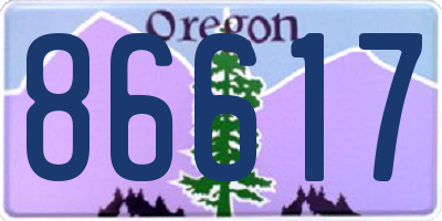 OR license plate 86617