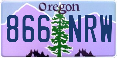 OR license plate 866NRW