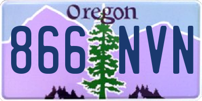 OR license plate 866NVN