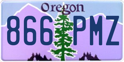 OR license plate 866PMZ