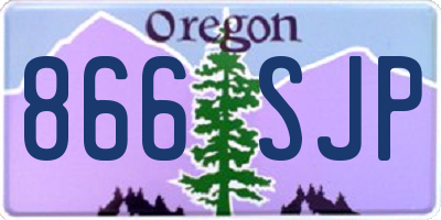 OR license plate 866SJP