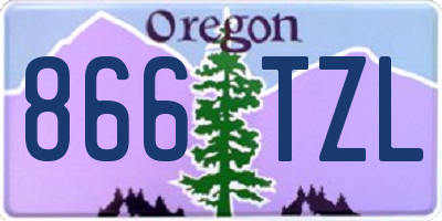 OR license plate 866TZL