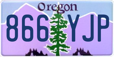 OR license plate 866YJP