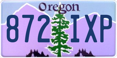 OR license plate 872IXP