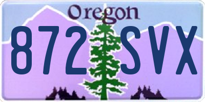 OR license plate 872SVX