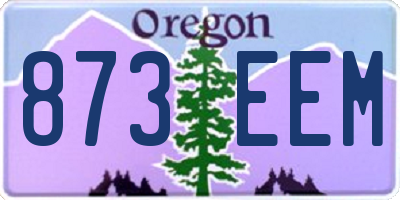 OR license plate 873EEM
