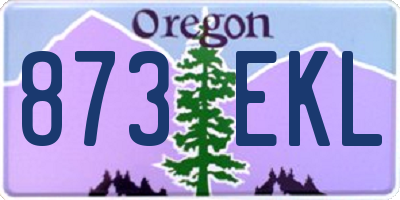 OR license plate 873EKL