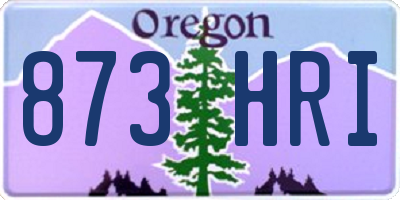 OR license plate 873HRI