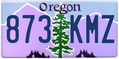 OR license plate 873KMZ