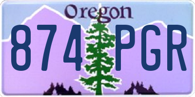 OR license plate 874PGR