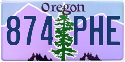 OR license plate 874PHE