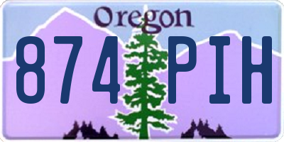OR license plate 874PIH