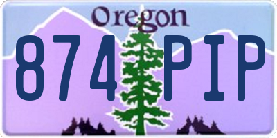 OR license plate 874PIP