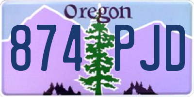 OR license plate 874PJD