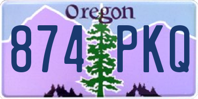 OR license plate 874PKQ
