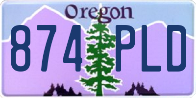 OR license plate 874PLD